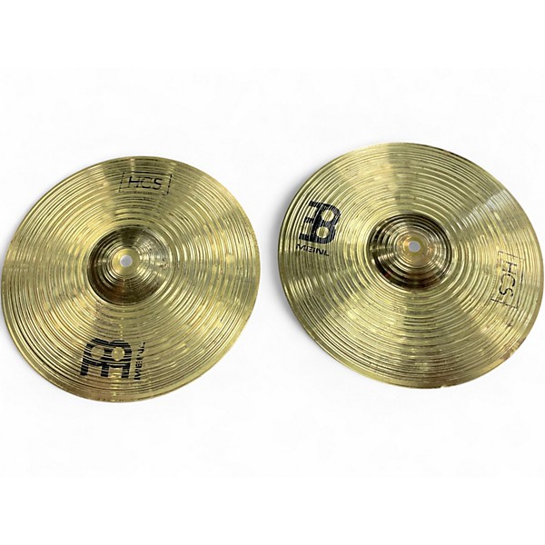 Used MEINL 13in HCS Hi Hat Pair Cymbal