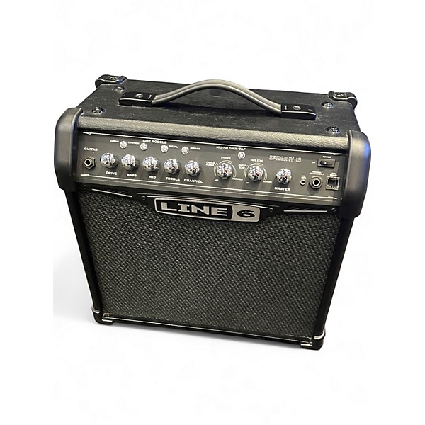 Used Line 6 Spider IV 15W 1X8 Guitar Combo Amp