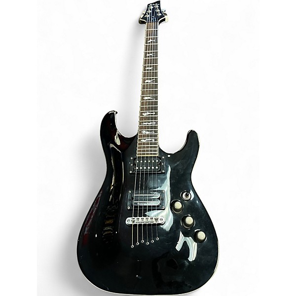 Used Schecter Guitar Research XXX Diamond Series Black Solid Body Electric Guitar