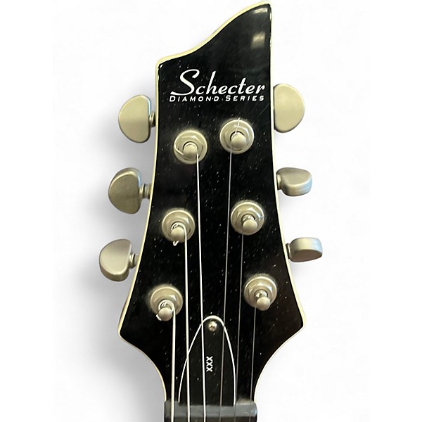 Used Schecter Guitar Research XXX Diamond Series Black Solid Body Electric Guitar
