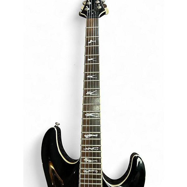 Used Schecter Guitar Research XXX Diamond Series Black Solid Body Electric Guitar