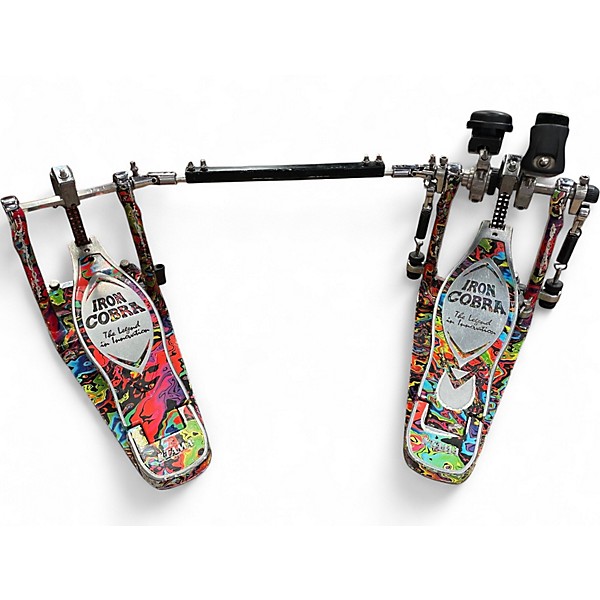 Used TAMA Limited-Edition 50th Anniversary Iron Cobra Power Glide Psyc Double Bass Drum Pedal