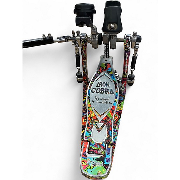 Used TAMA Limited-Edition 50th Anniversary Iron Cobra Power Glide Psyc Double Bass Drum Pedal