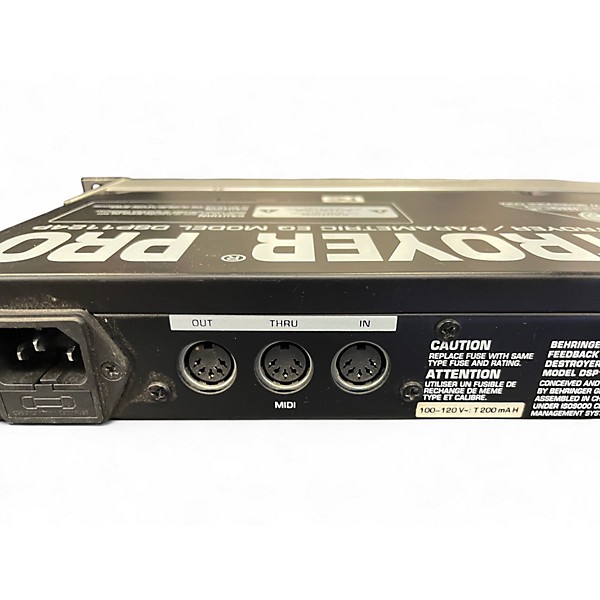 Used Behringer Feedback Destroyer Pro DSP1124P Feedback Suppressor