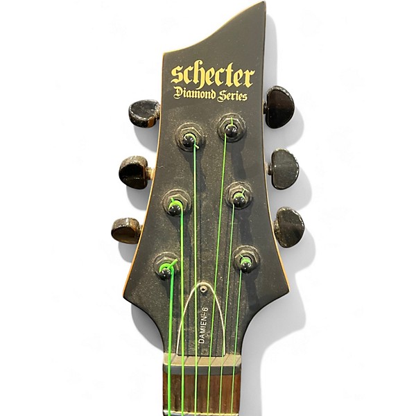 Used Schecter Guitar Research c6 Satin Black Solid Body Electric Guitar