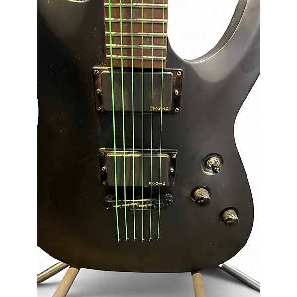 Used Schecter Guitar Research c6 Satin Black Solid Body Electric Guitar