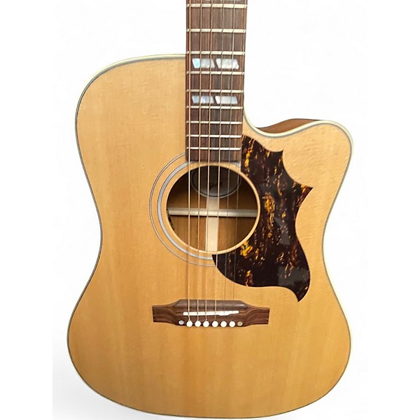 Used Gibson Country Western Natural Acoustic Electric Guitar