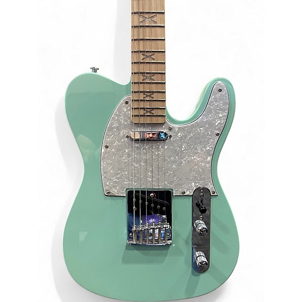 Used HardLuck Kings SOUTHERN BELLE Seafoam Green Solid Body Electric Guitar