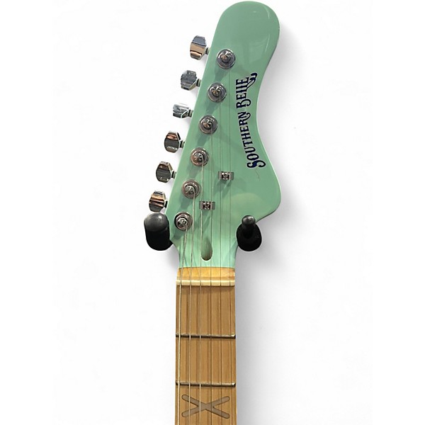 Used HardLuck Kings SOUTHERN BELLE Seafoam Green Solid Body Electric Guitar