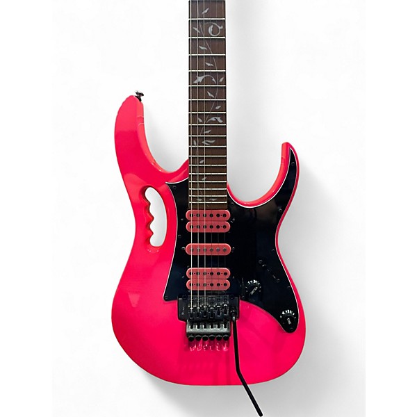 Used Ibanez JEMJR Pink Solid Body Electric Guitar