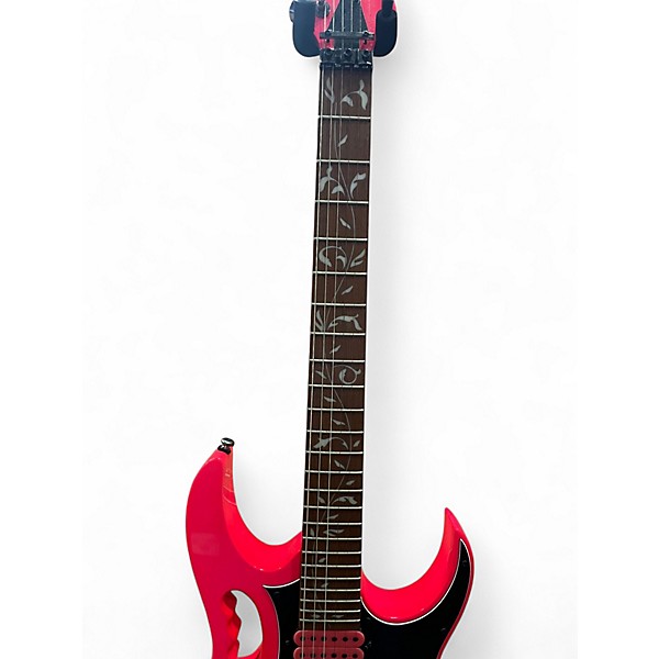 Used Ibanez JEMJR Pink Solid Body Electric Guitar