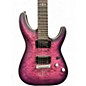 Used Schecter Guitar Research C1 Platinum Trans Purple Solid Body Electric Guitar