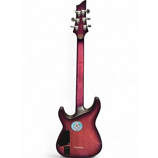 Used Schecter Guitar Research C1 Platinum Trans Purple Solid Body Electric Guitar