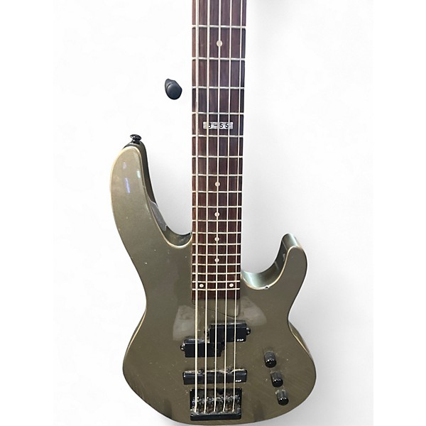 Used ESP LTD B55 5 String Aztec Gold Electric Bass Guitar