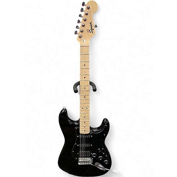 Used Squier SONIC STRATOCASTER HSS Black Solid Body Electric Guitar