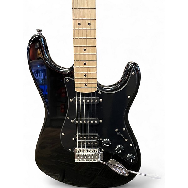 Used Squier SONIC STRATOCASTER HSS Black Solid Body Electric Guitar