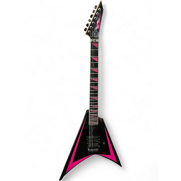 Used ESP Alexi-600SE LTD BLACK AND PINK Solid Body Electric Guitar