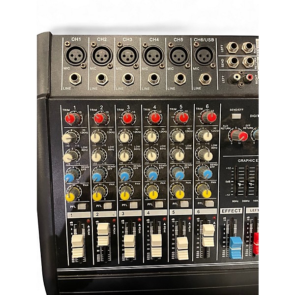 Used Musysic 6 Channel Stereo Mixer Unpowered Mixer