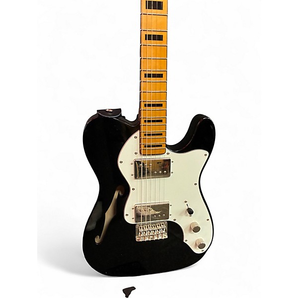 Used Squier Classic Vibe Telecaster Thinline Black Hollow Body Electric Guitar