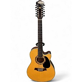 Used Ibanez aef1812 Natural 12 String Acoustic Electric Guitar