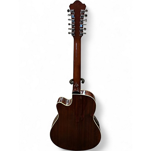 Used Ibanez aef1812 Natural 12 String Acoustic Electric Guitar