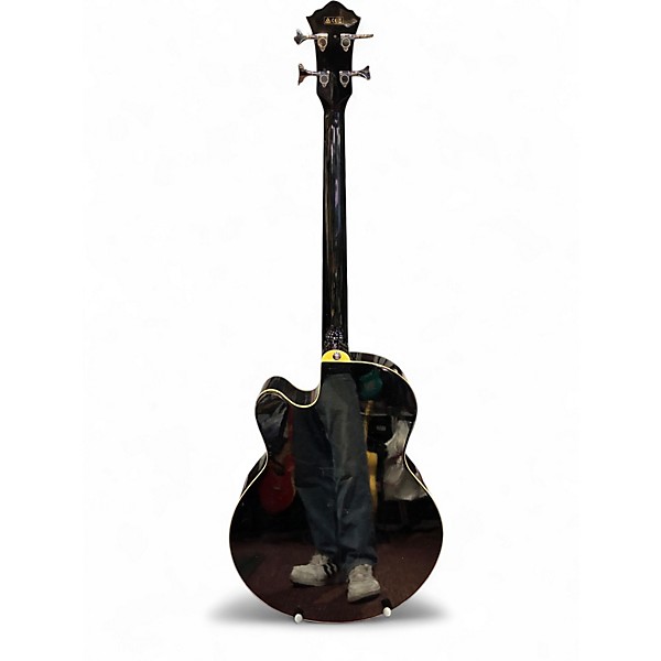 Used Ibanez AEB5E-BK Black Acoustic Bass Guitar