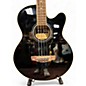Used Ibanez AEB5E-BK Black Acoustic Bass Guitar