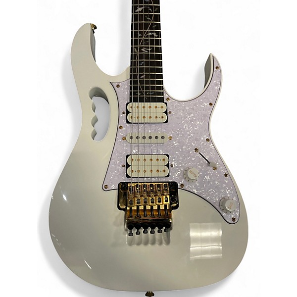 Used Ibanez JEM7VP White Solid Body Electric Guitar