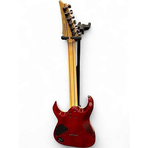 Used 2012 Ibanez RG921QMF Premium Desert Red Solid Body Electric Guitar