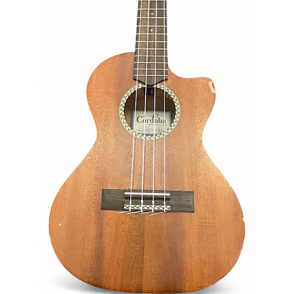 Used Cordoba 20TMCE Tenor Natural Ukulele