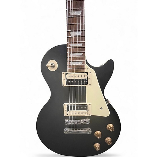 Used Epiphone Les Paul Traditional Pro IV Black and White Solid Body Electric Guitar