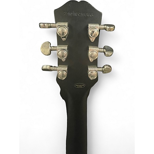 Used Epiphone Les Paul Traditional Pro IV Black and White Solid Body Electric Guitar