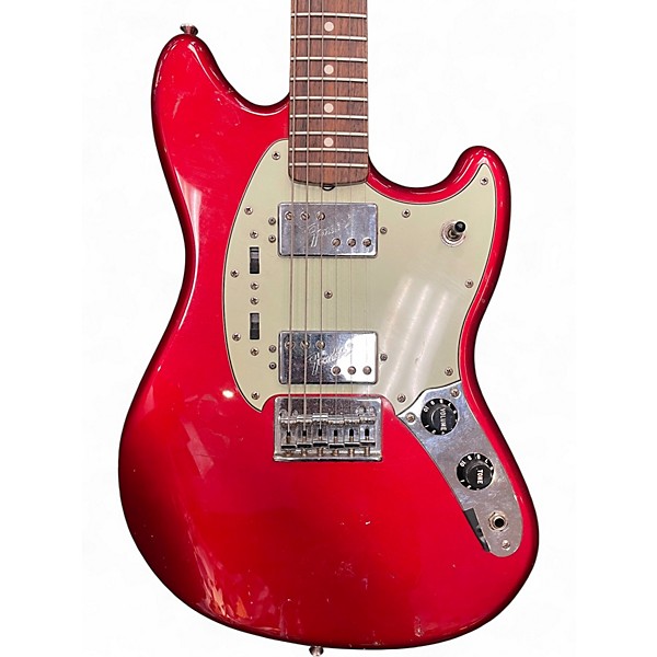 Used Fender Pawn Shop Mustang Special Candy Apple Red Solid Body Electric Guitar