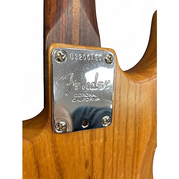 Used Fender Limited American Professional Stratocaster Roasted Ash Satin Natural Solid Body Electric Guitar