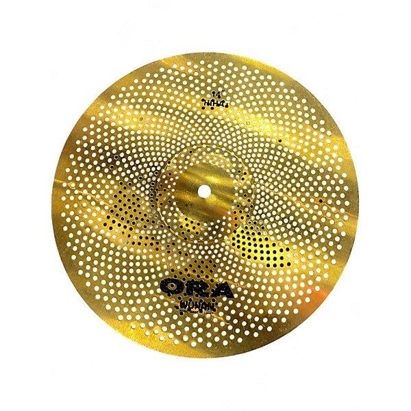 Used Wuhan Cymbals & Gongs 14in Ora 14in HiHat pair Cymbal