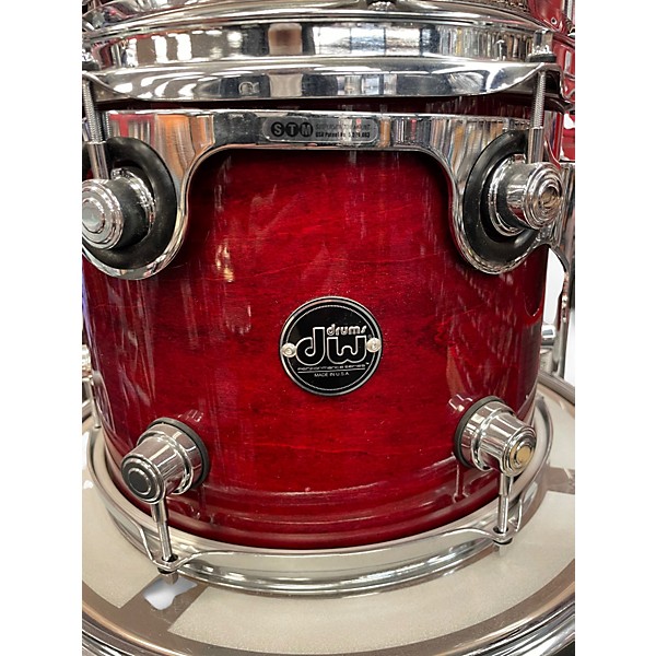 Used DW 4 Piece Performance Series Red Drum Kit