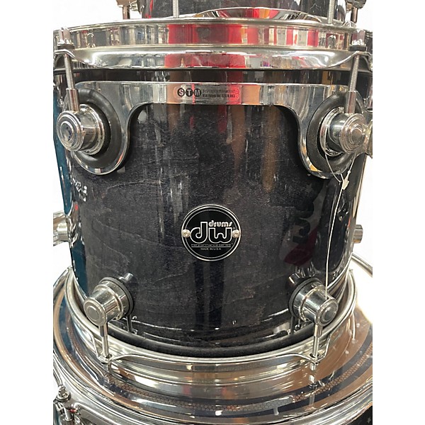 Used DW 7 Piece 7 PIECE PERFORMANCE EBONY STAIN Drum Kit