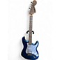 Used Squier Stratocaster HSS Blue Solid Body Electric Guitar thumbnail