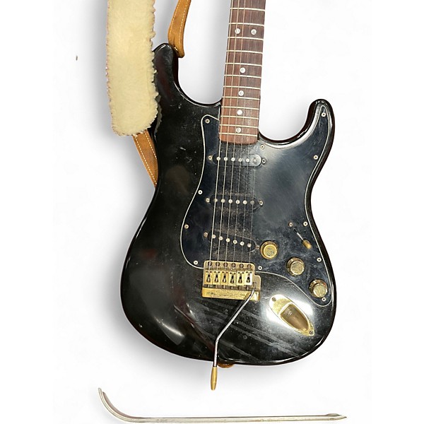 Vintage 1979 Fender Stratocaster Black Solid Body Electric Guitar