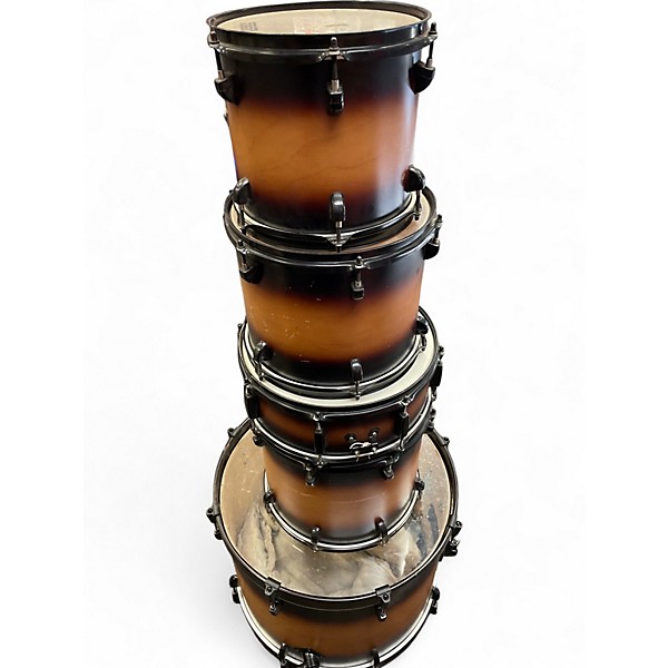 Used Peace 5 Piece 5 PEICE Tobacco Drum Kit