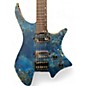 Used Eart GW1 Blue Burl Solid Body Electric Guitar