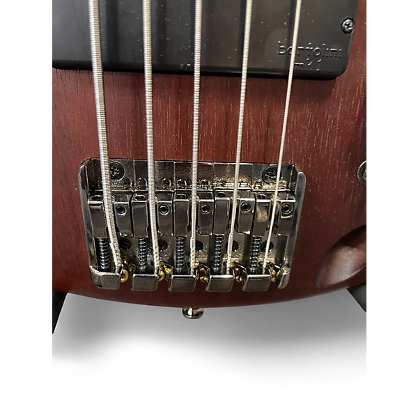 Used Ibanez SR505 5 String BROWN MAHOGANY Electric Bass Guitar