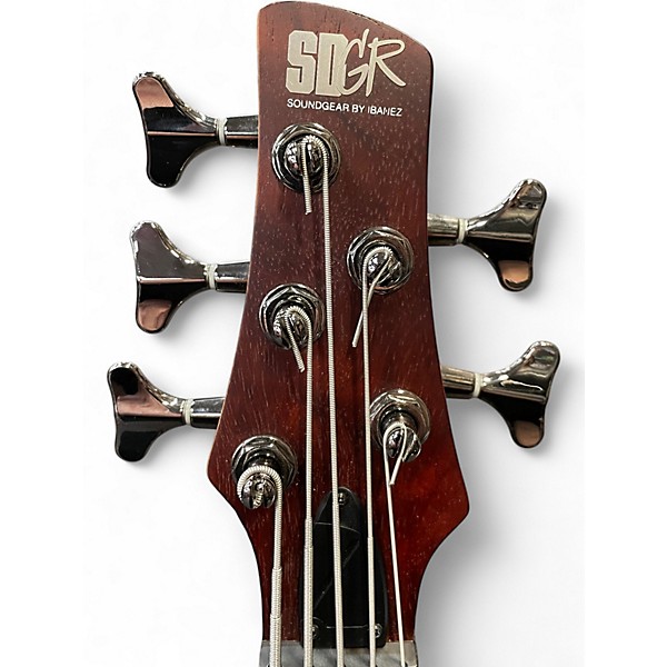 Used Ibanez SR505 5 String BROWN MAHOGANY Electric Bass Guitar