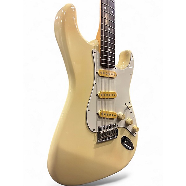 Used Fender MIJ Stratocaster Antique White Solid Body Electric Guitar