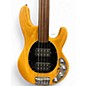 Used Ernie Ball Music Man StingRay Fretless Natural Electric Bass Guitar