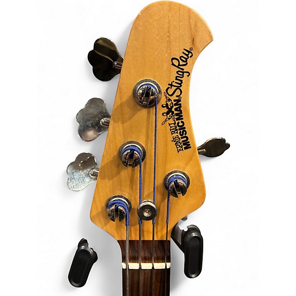 Used Ernie Ball Music Man StingRay Fretless Natural Electric Bass Guitar