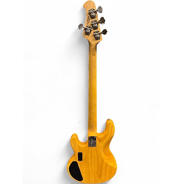 Used Ernie Ball Music Man StingRay Fretless Natural Electric Bass Guitar