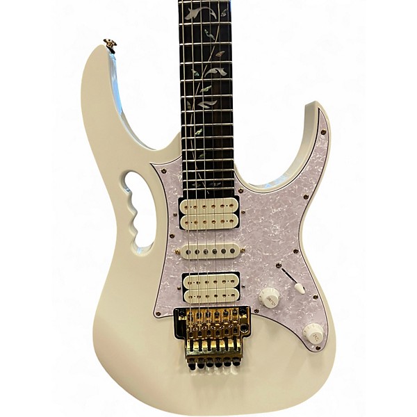 Used Ibanez JEM7VP PREMIUM Alpine White Solid Body Electric Guitar