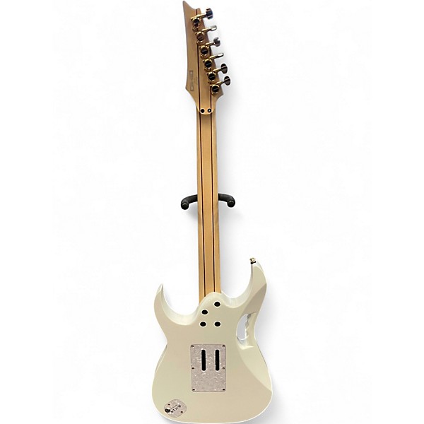 Used Ibanez JEM7VP PREMIUM Alpine White Solid Body Electric Guitar