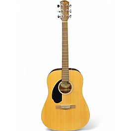 Used Fender CD-60S dread LEFT HANDED Natural Acoustic Guitar
